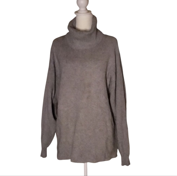 Free People Revolve Softly Structured Turtleneck Tunic Dark Gray Size Medium - Picture 3 of 7